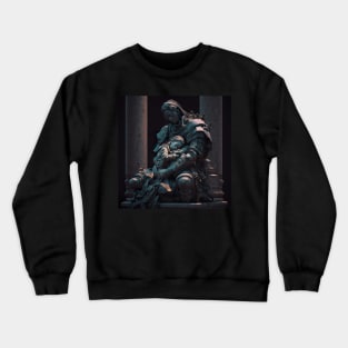 Mother&#39;s Love: A Pieta Inspired by Japanese Culture Crewneck Sweatshirt